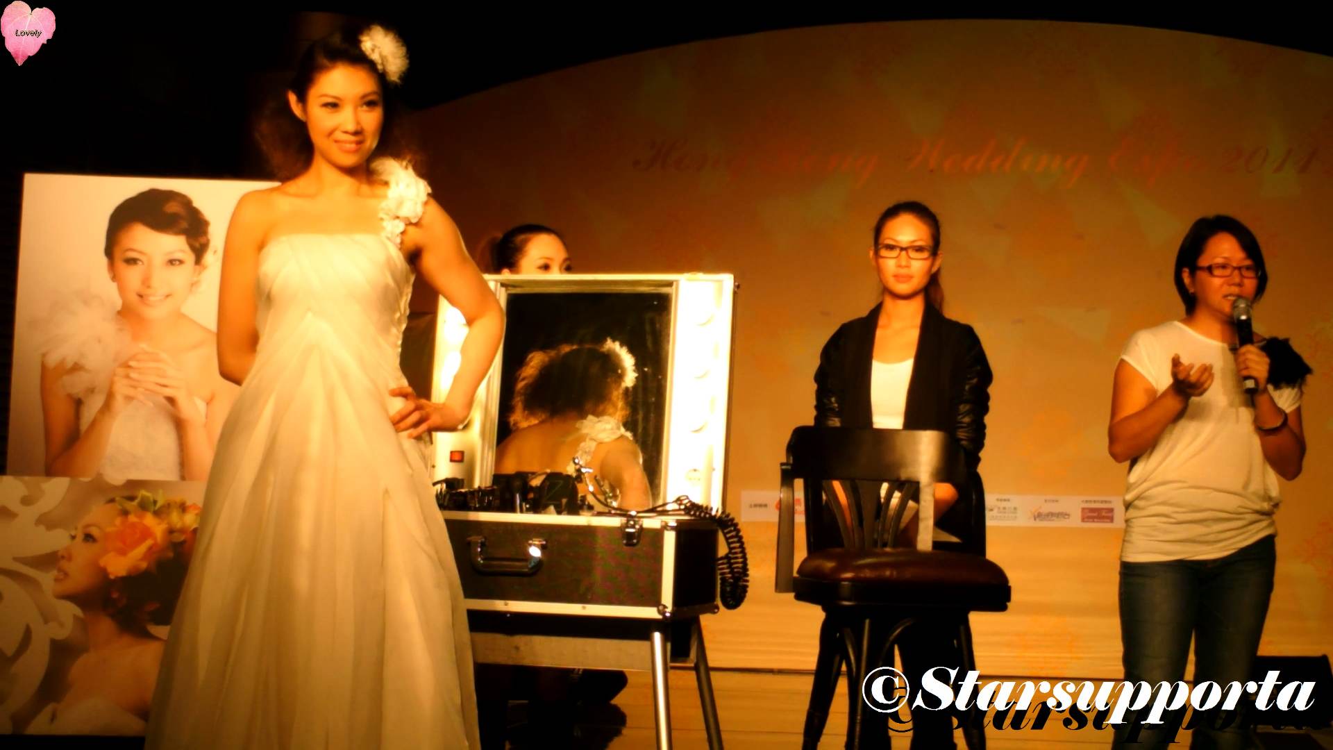20111105 Hong Kong Wedding Expo - 新娘化妝示範 @ 香港會議展覽中心 HKCEC (video)